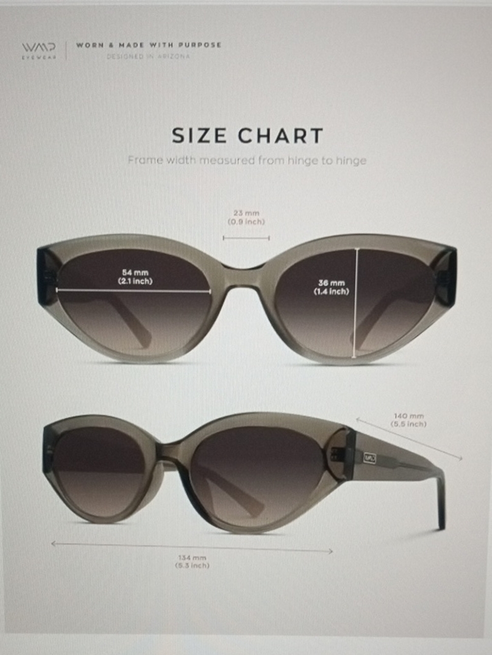 WearMe Pro Cat Eye Women's Green Sunglasses